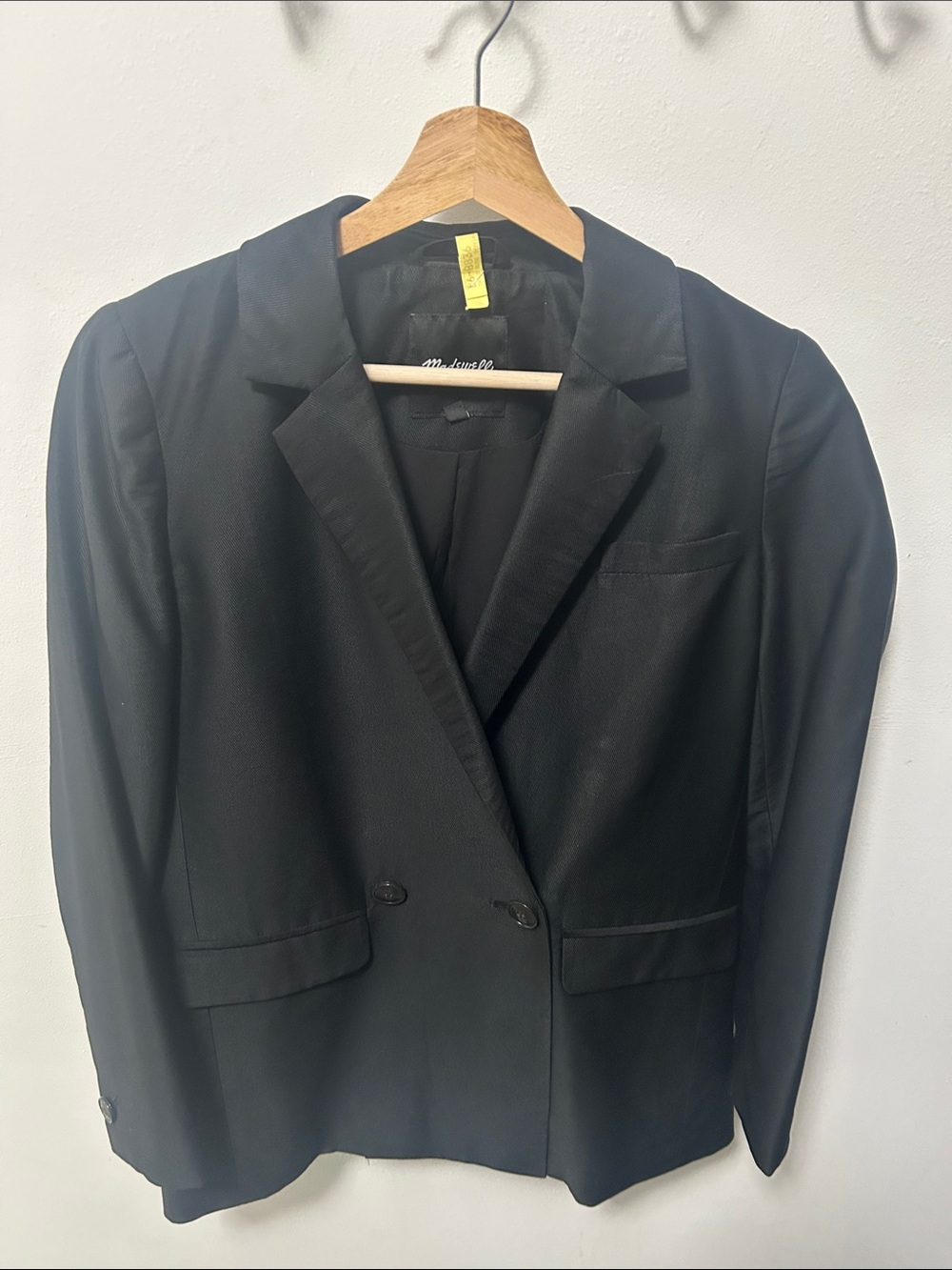Madewell Black Double-Button Women's Blazer